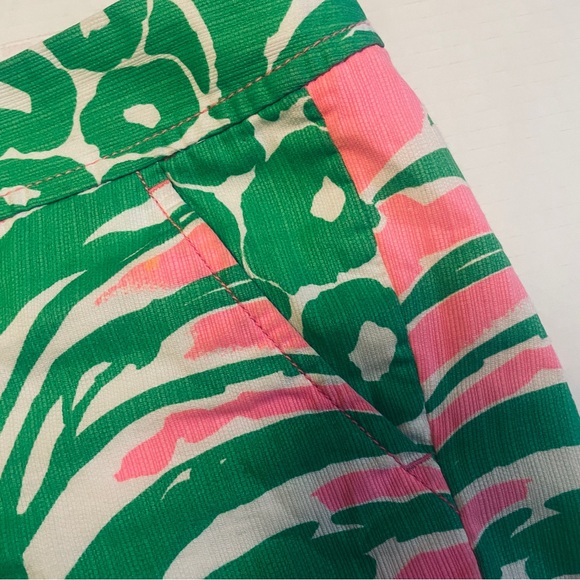Lilly Pulitzer Callahan Tropical Shorts - Women 6 - Pink and Green - Picture 5 of 7